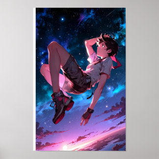 LIMITED | Skybound Dreams – Cosmic Anime Poster
