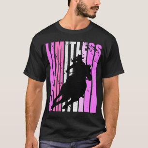 Limitless Cowgirl Girls Rodeo Barrel Racing Race R T-Shirt