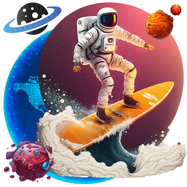 Limitless Frontiers Square Wall Clock (Beyond Horizons: Astronomy's Limitless Frontiers)