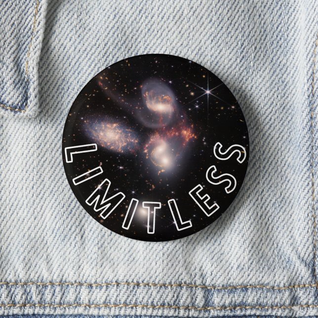 Limitless Galaxy Inspirational 6 Cm Round Badge (Creator Uploaded)