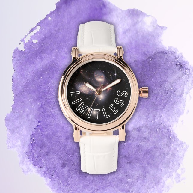 Limitless Inspirational Galaxy Watch (This cosmic watch features the positive reminder that you are limitless.)