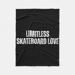 Limitless Skateboard Love - Skateboarding Weekends Fleece Blanket