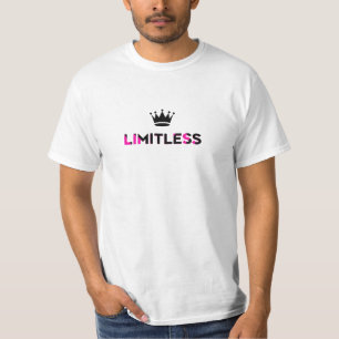 Limitless Typography Motivational Quote Design T-Shirt