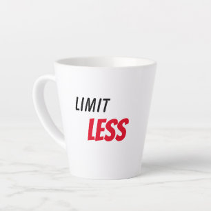 Limitless uplifting positivity focus attitude latte mug