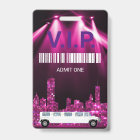 Limo Pass Party Pass, VIP, Invitation, glitter