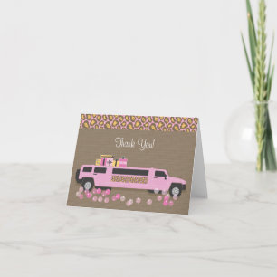 Limo Thank You Card