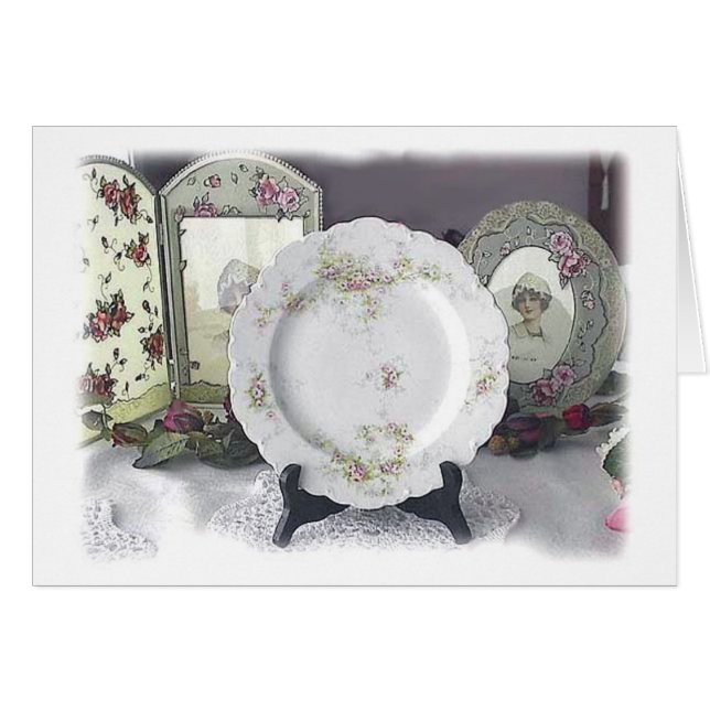 Limoges and Pink Roses (Front Horizontal)