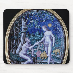 Limoges plaque depicting Adam and Eve, c.1570 Mouse Pad