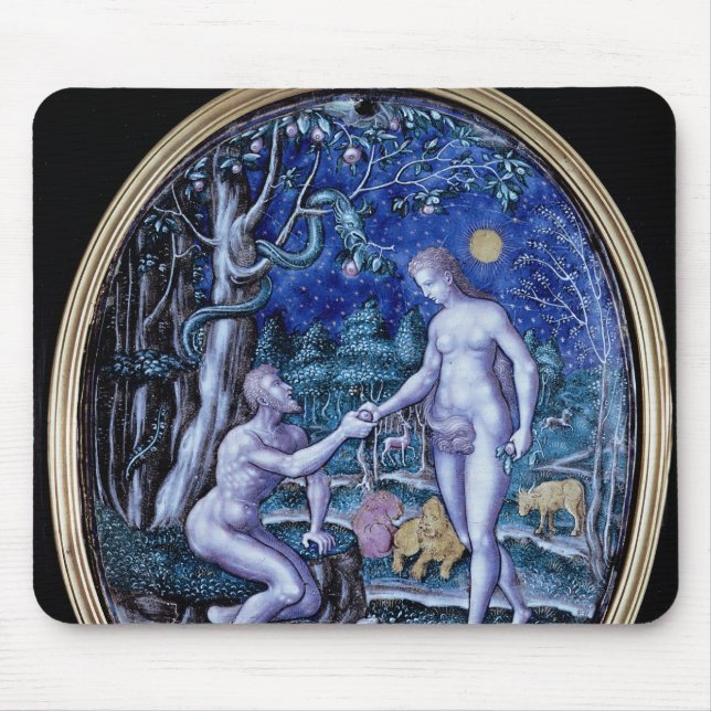 Limoges plaque depicting Adam and Eve, c.1570 Mouse Pad (Front)