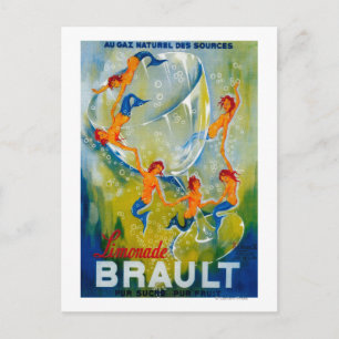 Limonade Brault Vintage PosterEurope Postcard