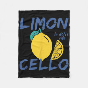 Limoncello Amalfi Coast Italy Vacation Preppy Lemo Fleece Blanket