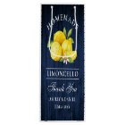 Limoncello Blue Wood Thanks Mini Bottle Labels
