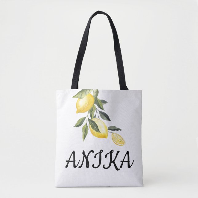 LIMONCELLO CUSTOM NAME Tote (Front)