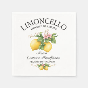 Limoncello Italy Amalfi Coast Napkin