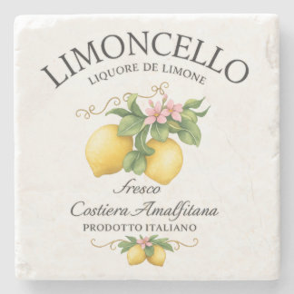 Limoncello Italy Amalfi Coast Stone Coaster