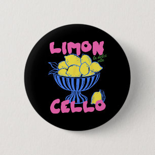 Limoncello Italy Lemons Amalfi Coast Vacation Trip 6 Cm Round Badge