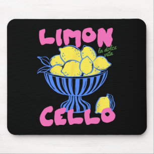 Limoncello Italy Lemons Amalfi Coast Vacation Trip Mouse Pad