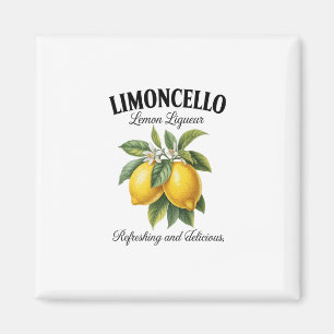 Limoncello Italy Vintage Refreshing Lemon Vacation Magnet
