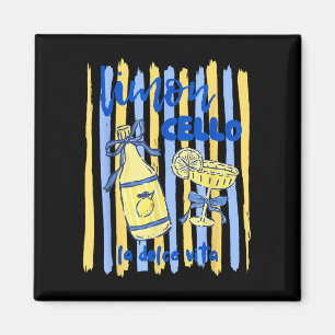 Limoncello la dolce vita amalfi coast lemon magnet