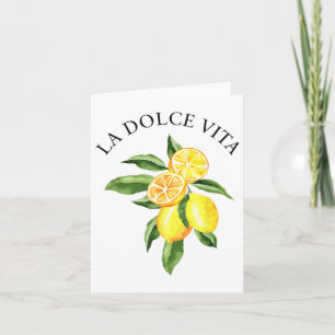 Limoncello La Dolce Vita Italian Lemon Card