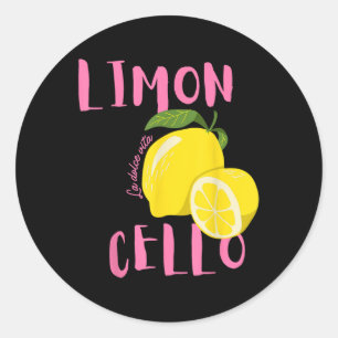 Limoncello La Dolce Vita Italian Lemon  Classic Round Sticker