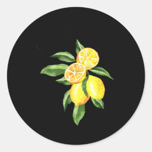 Limoncello La Dolce Vita Italian Lemon Classic Round Sticker