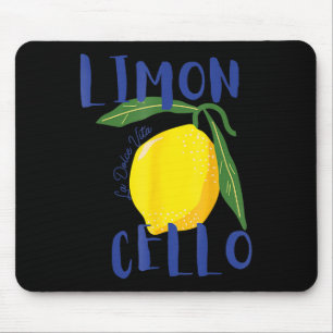 Limoncello La Dolce Vita Italian Lemon Men Women Mouse Pad