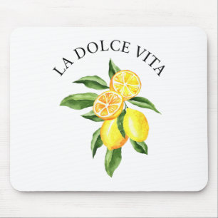 Limoncello La Dolce Vita Italian Lemon Mouse Pad