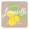 Limoncello Label, lemon illustration