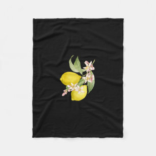 Limoncello Lemon Design Fleece Blanket