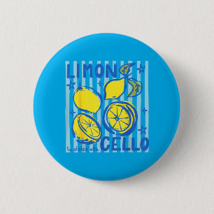 Limoncello Lemon Summer Italy La Dolce Vita Amalfi 6 Cm Round Badge
