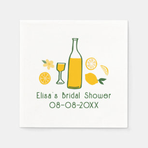 Limoncello Lemonade Lemon CUSTOM Bridal Shower  Napkin