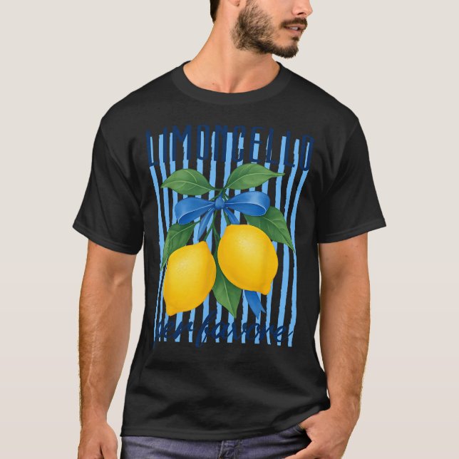 Limoncello Per Favore Italian Lemon Amalfi Coast  T-Shirt (Front)