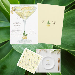 Limoncello Personalised Name Wedding Paper Plate