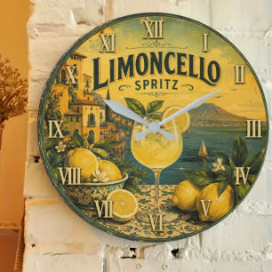 Limoncello Spritz Large Clock