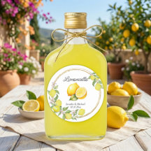 limoncello watercolor lemon wedding summer