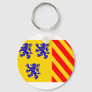 Limousin (Alternate), France flag Key Ring