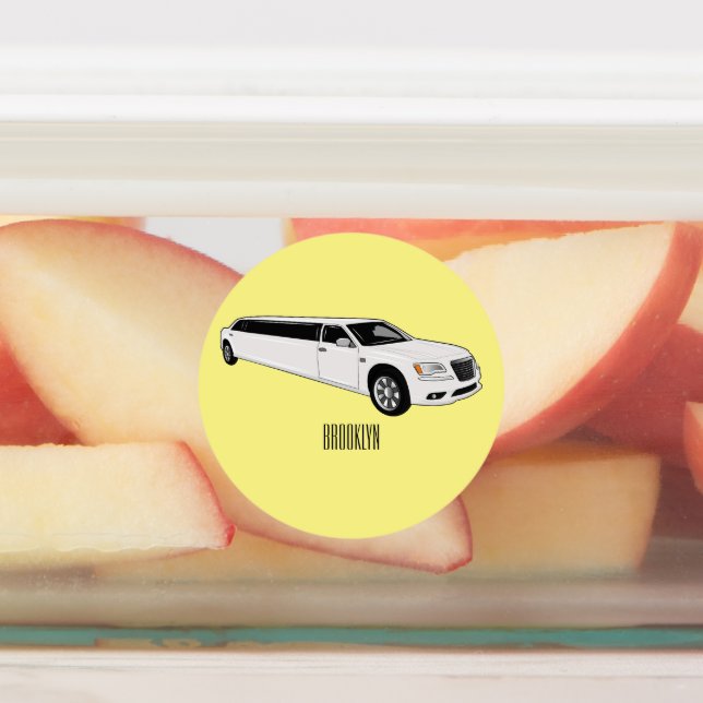 Limousine cartoon illustration (Affixed)