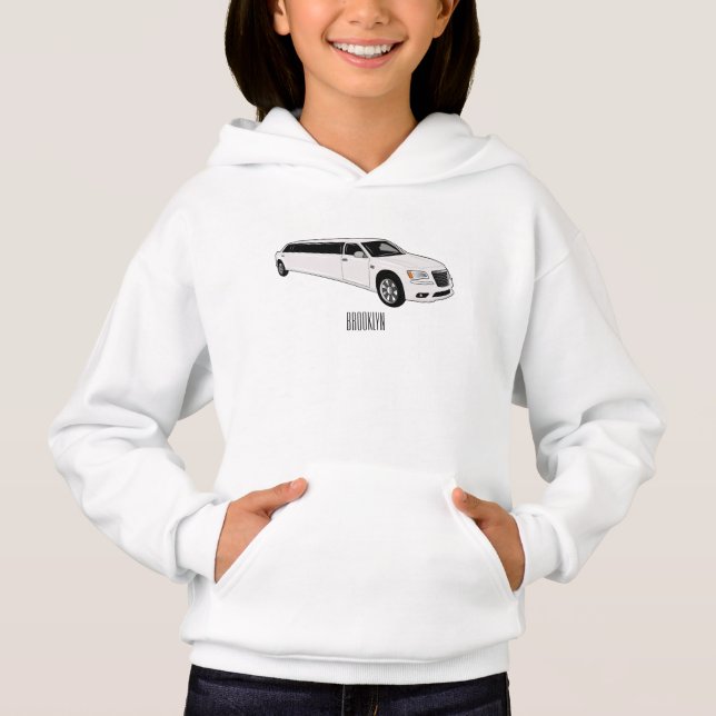 Limousine cartoon illustration (Front)