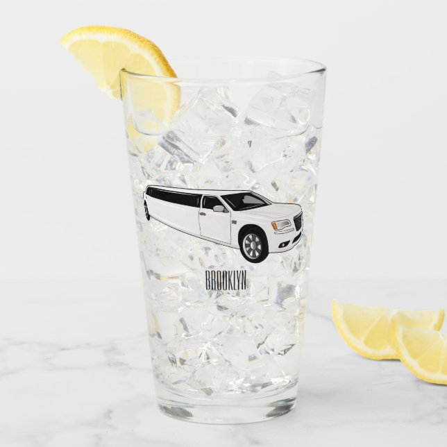 Limousine cartoon illustration glass (Front Ice)
