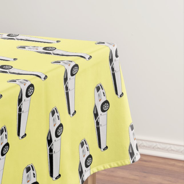 Limousine cartoon illustration tablecloth (In Situ)