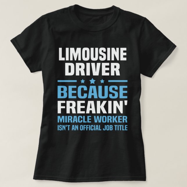 Limousine Driver T-Shirt (Design Front)