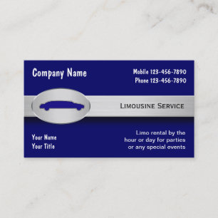 Limousine Service Business Cards