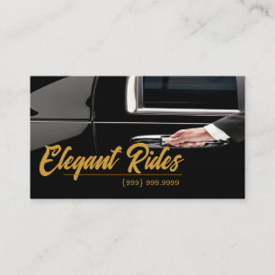 Limousines Car Services Driver Business Card