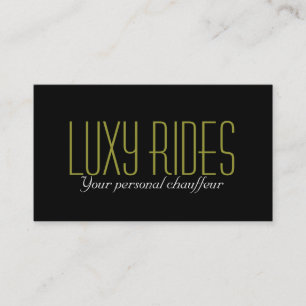 Limousines Limo Car Services Driver Business Card