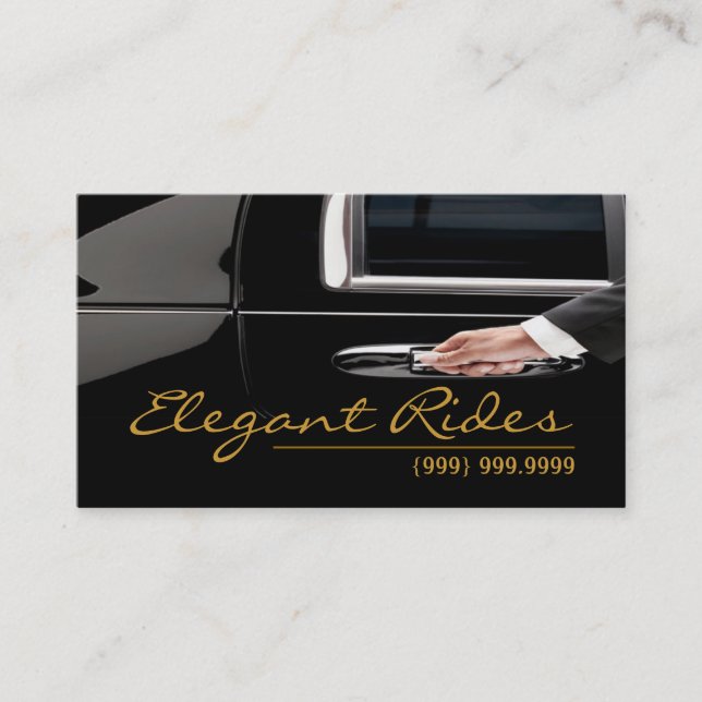 Limousines Limo Car Services Driver Business Card (Front)