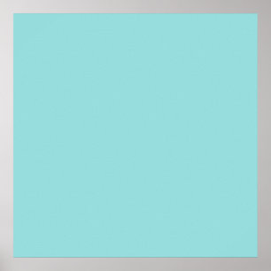 Limpet Shell Blue Colour Background Robin Egg Blue Poster