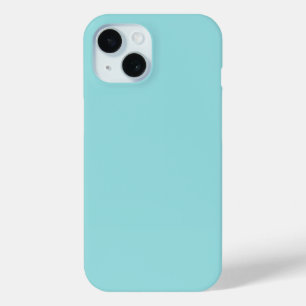 Limpet Shell Blue Green Spring Season Solid Colour iPhone 15 Case