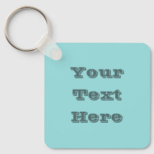 Limpet Shell Blue Green Spring Season Solid Colour Key Ring