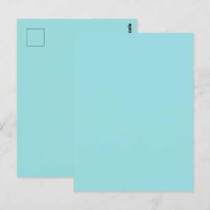 Limpet Shell Blue Green Spring Season Solid Colour Postcard